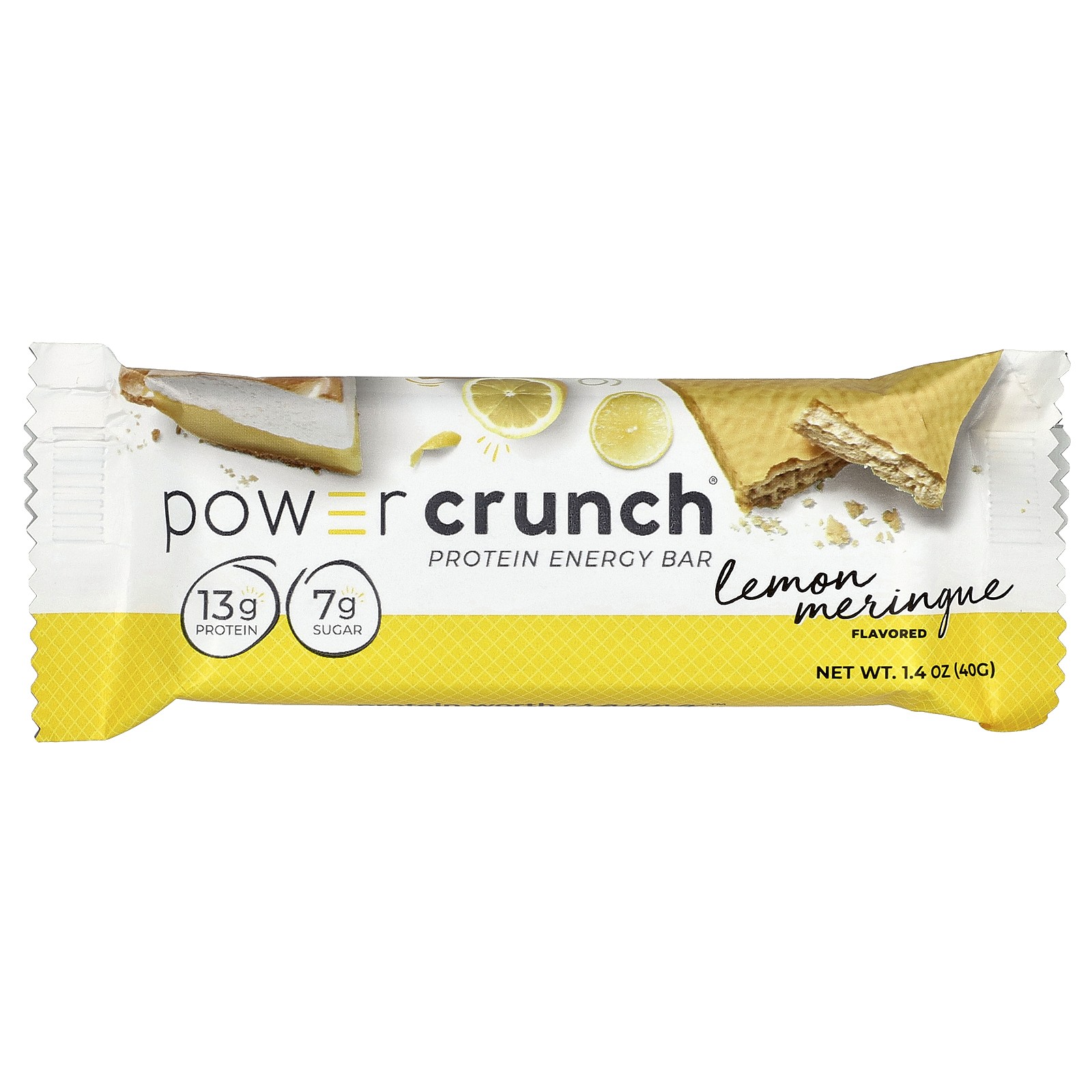 Power Crunch Protein Energy Bar, Lemon Meringue, 12 Bars, 1.4 oz (40 g) Each