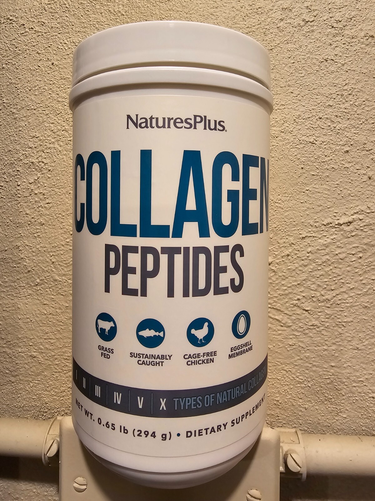 Nature’s Plus Collagen Peptides Powder 0.65 lbs (294 g) NaturesPlus Types I II V