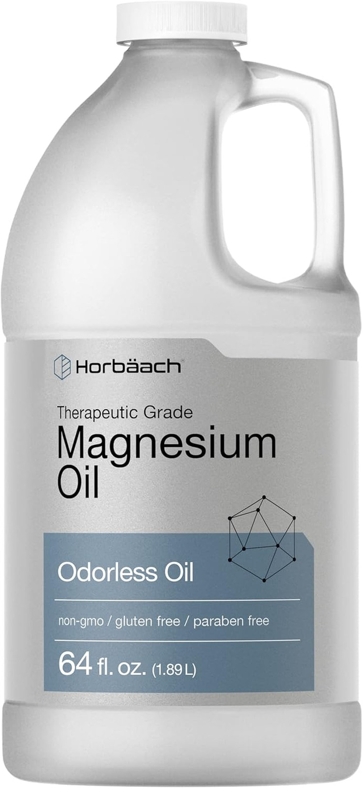 Magnesium Oil 64oz | Odorless Topical | Paraben Free, Vegan, Non GMO | Refill XL