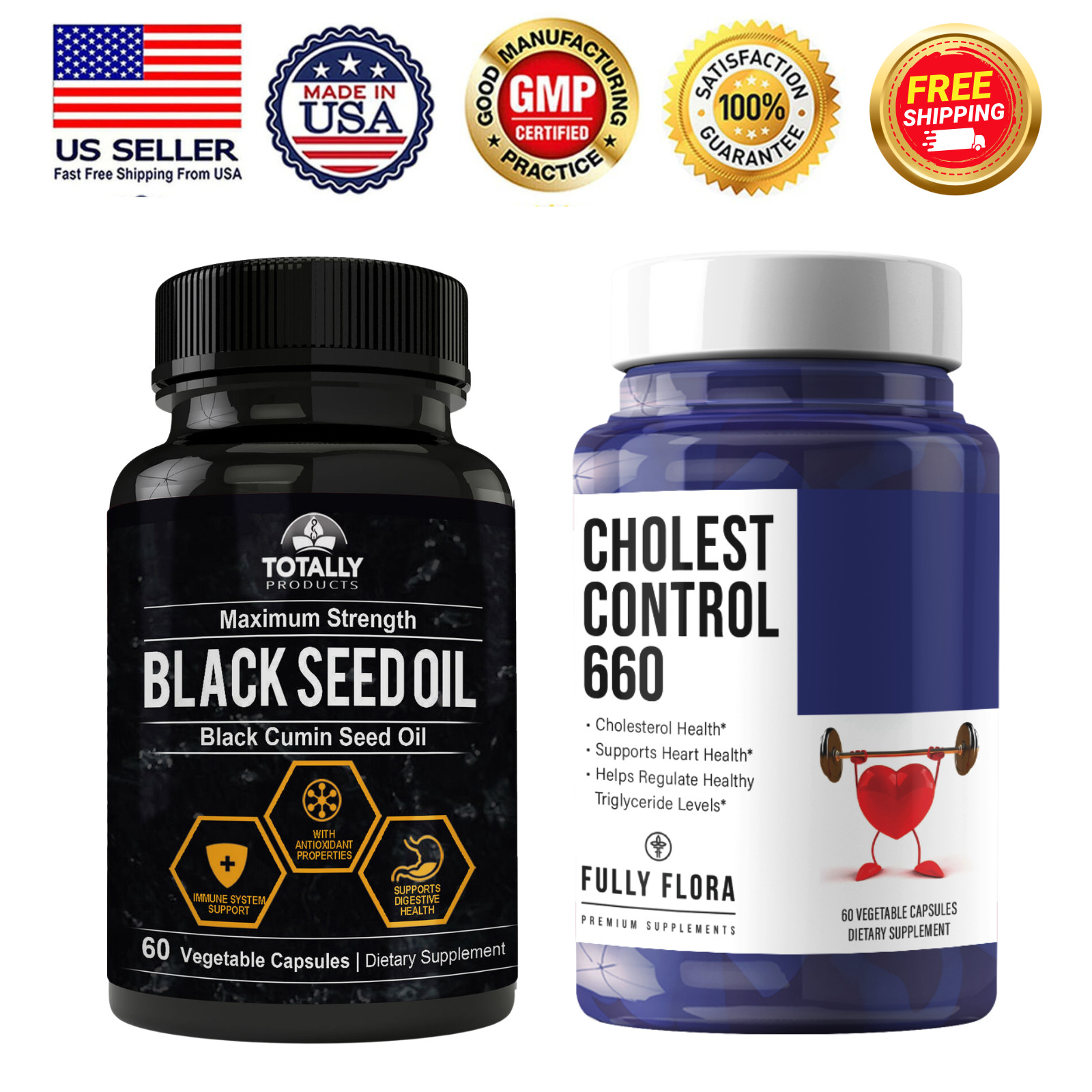 Black Cumin Seed Oil Immune Support & Cholesterol Control 660 Heart Supplement