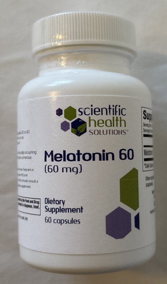 Scientific Health Solutions 60mg Melatonin High Dosage Exp 3/10/2027