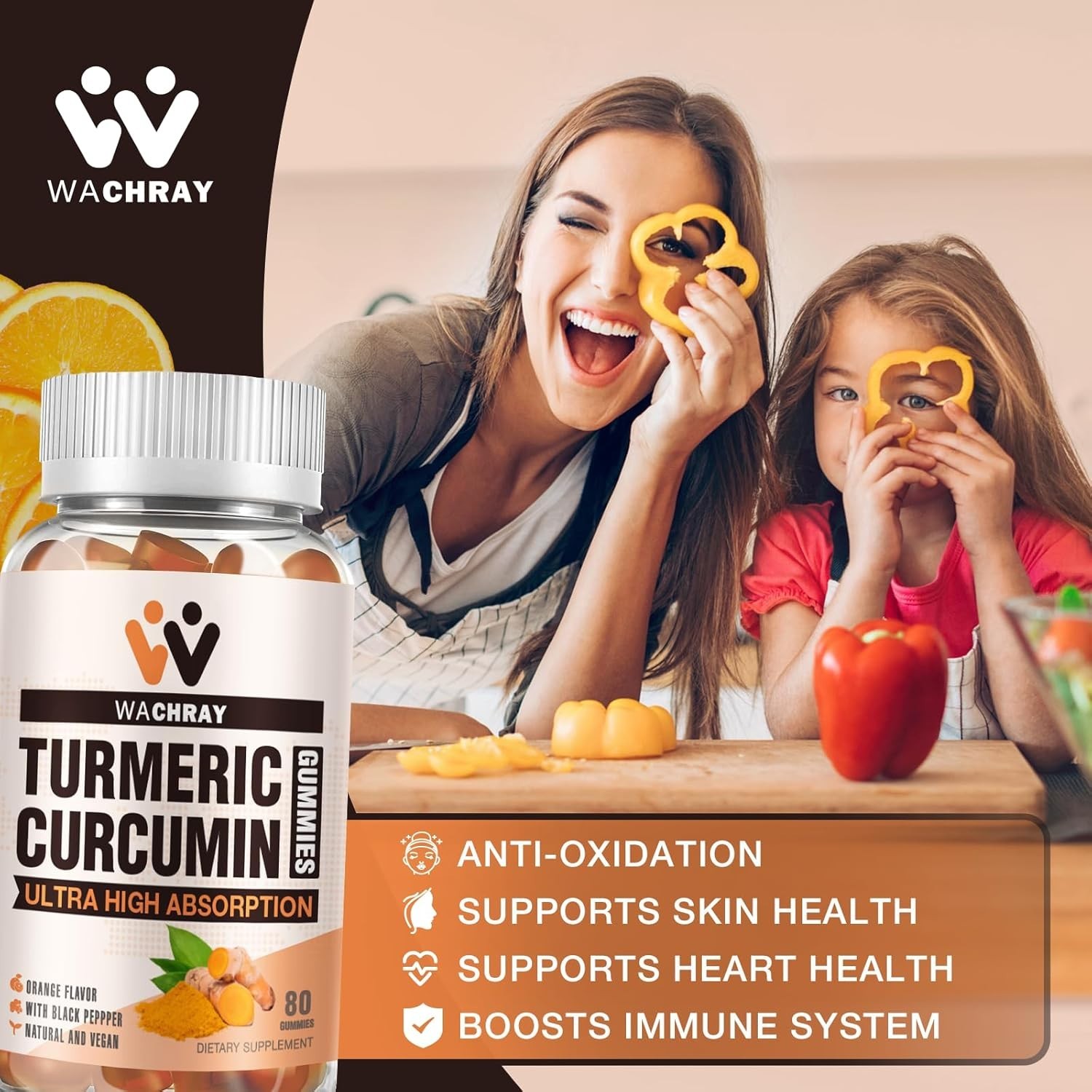 Turmeric Curcumin Gummies with Ginger & Black Pepper Extract – 2 Pack Tumeric.