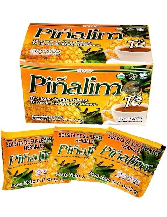 Piñalim Mexicano Tea Weight Loss Detox, 60 Bags, 3g Each