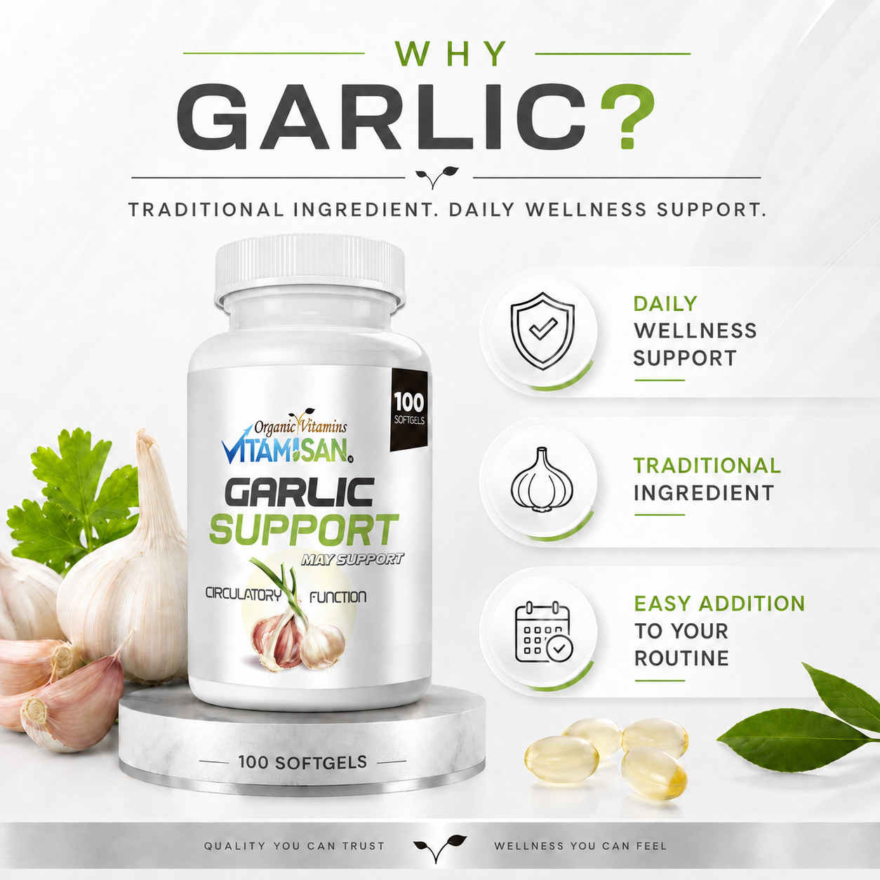 300 SOFTGELS Garlic 5000 Suplementos Ajo may support Sistema Inmune