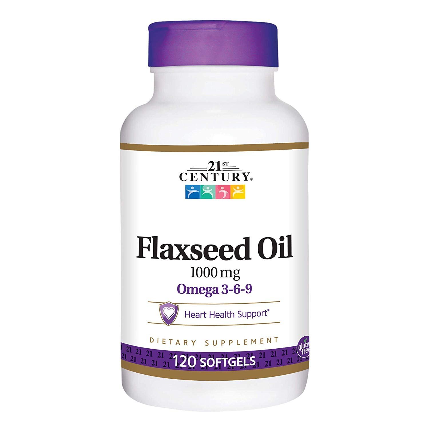 21st Century Flaxseed Oil Omega 3-6-9 Dietary Supplement Softgels 1000mg 120 ct