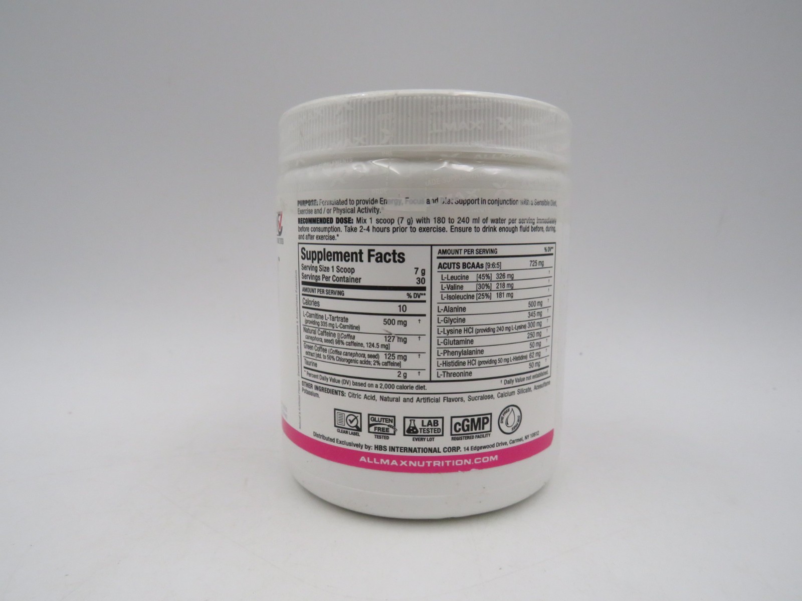 ALLMAX Nutrition A:CUTS Amino Charged Energy Drink Cotton Candy 210g