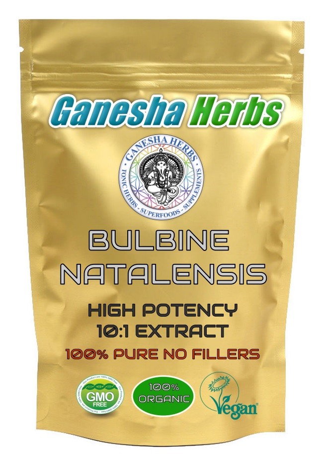 100% Pure Bulbine Natalensis 10:1 Extract Powder 50g. Bodybuilding – Muscle Gain