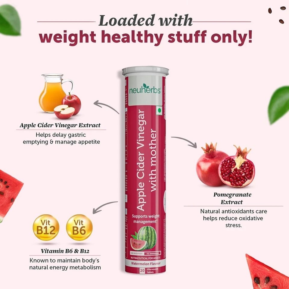 Apple Cider Vinegar Tablet | Weight Loss Supplement | Vitamin B6 & B12 z280