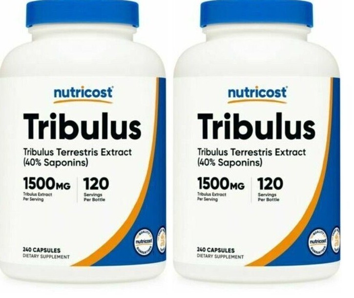 Tribulus 1500mg Terrestris Extract 2X240 Caps Nutricost