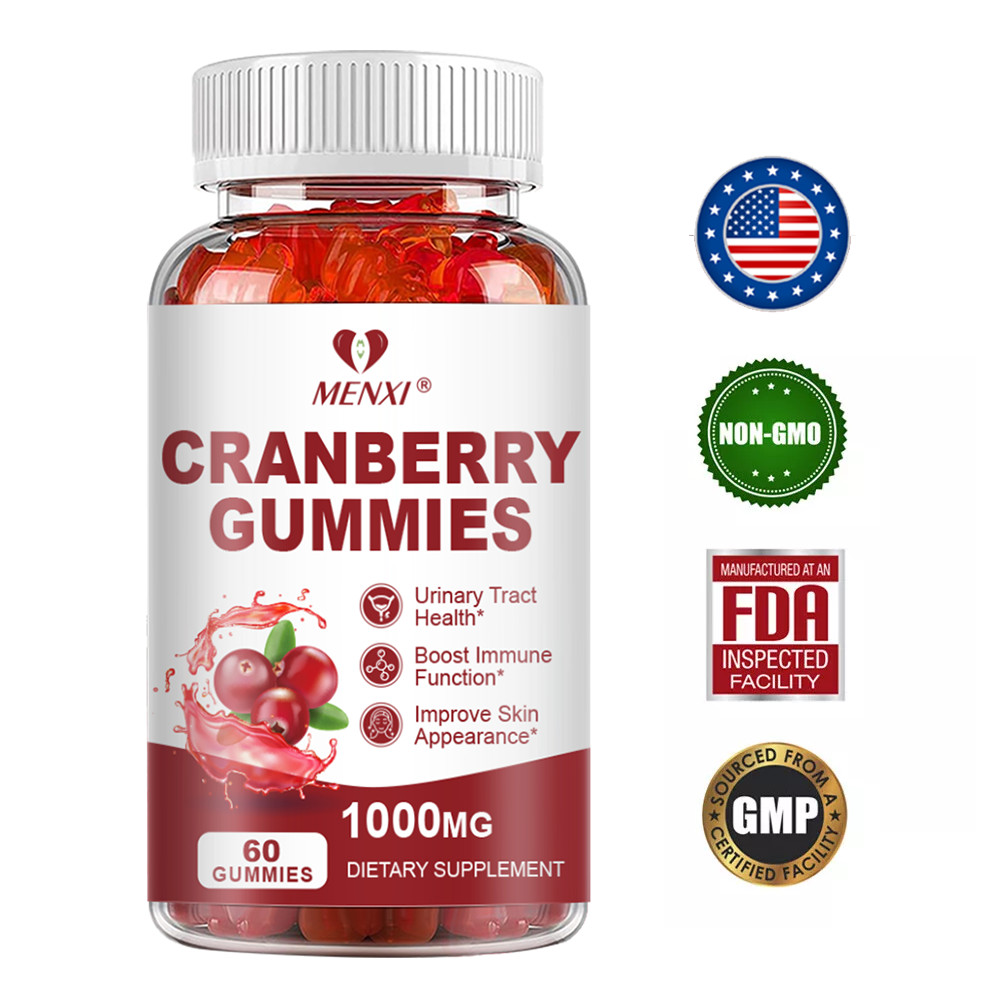 MENXI Cranberry Gummies – Urinary Tract Health & Antioxidant Defense Frmla 60pcs