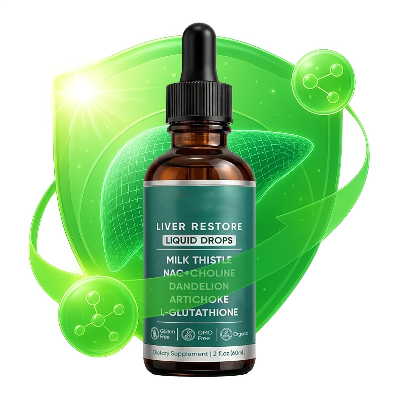 Improved Purelia Liver Restore Drops – Complete Liver Detox Support Supplement 6