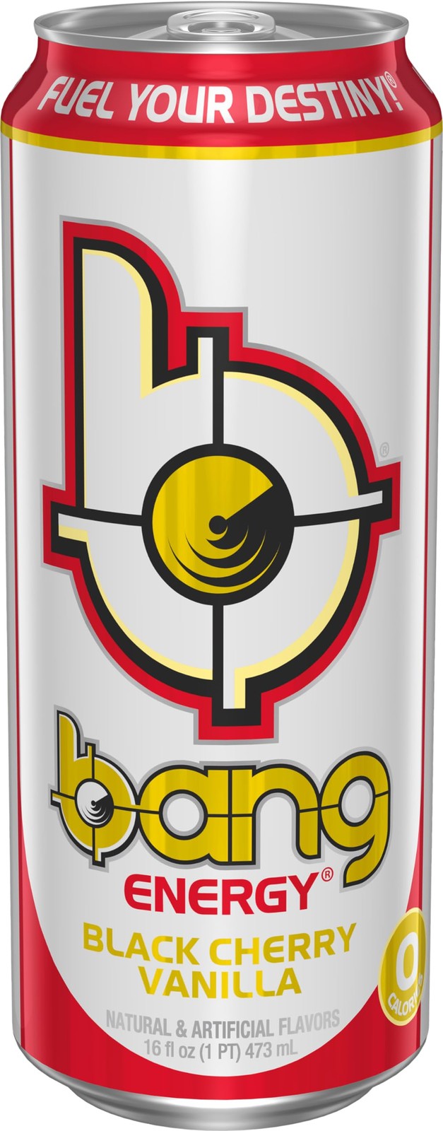 Bang Energy Black Cherry Vanilla, Sugar-Free 16 Ounce (Pack of 12), Red