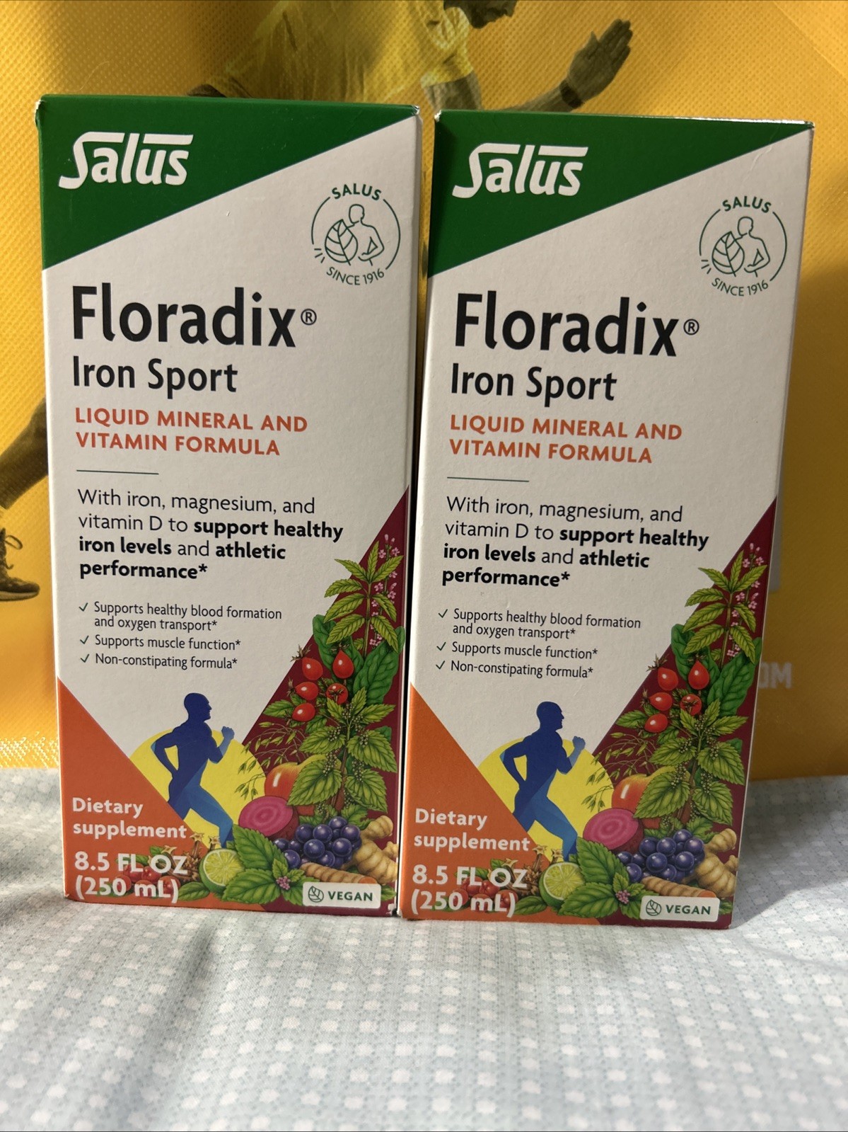Pack Of 2 Salus Floradix Iron Sport 8.5 Oz, Exp 05/28 & 10/28