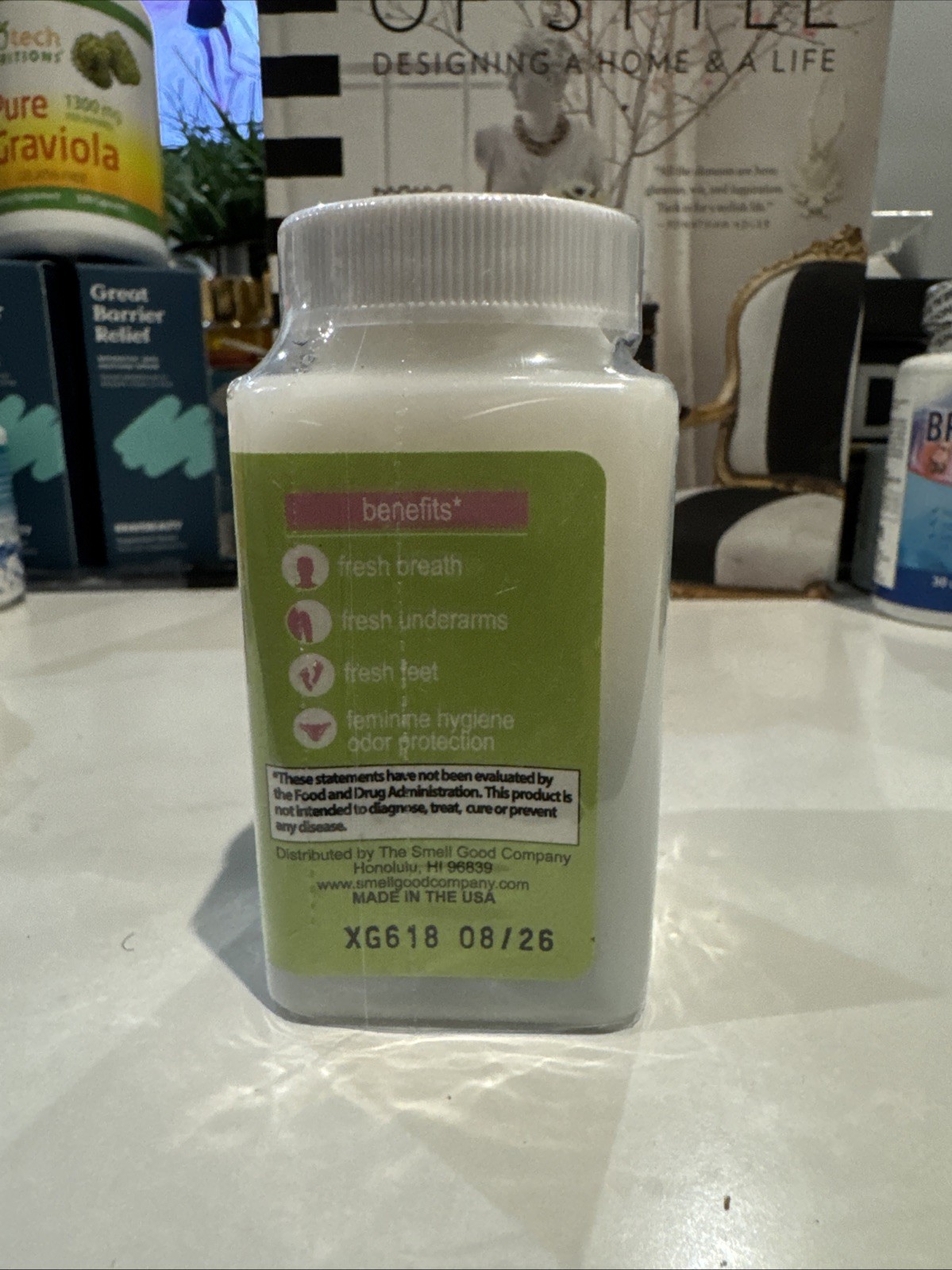 Body Mint Original – Plant-Based Internal Deodorant – 50 tablets – Exp 01/27