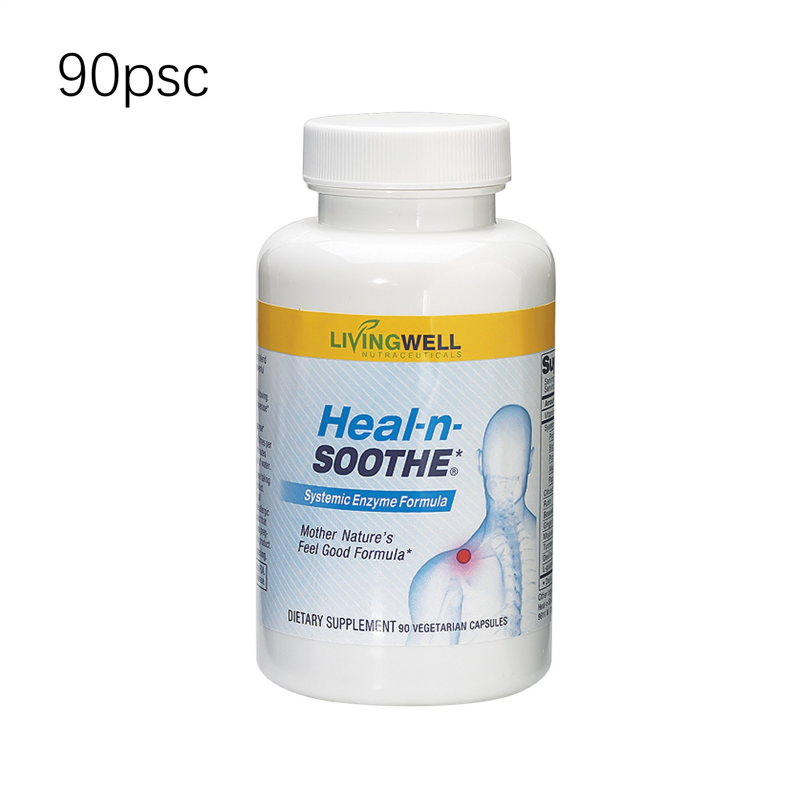 Advanced Count~ Anti Inflammatory Supplement Proteolytic Enzyme 90 .HEAL-N-SOOTH