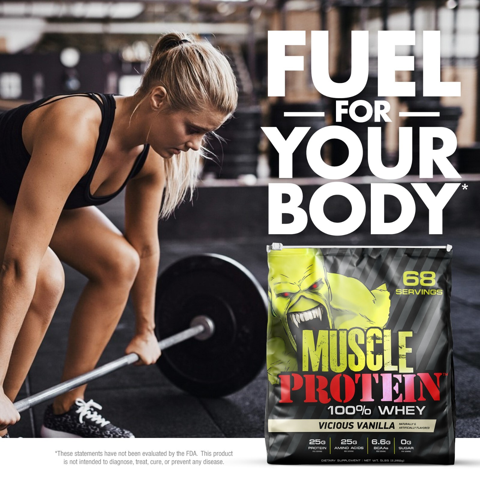 Muscle Whey Protein Powde , 15LB 204 Servings