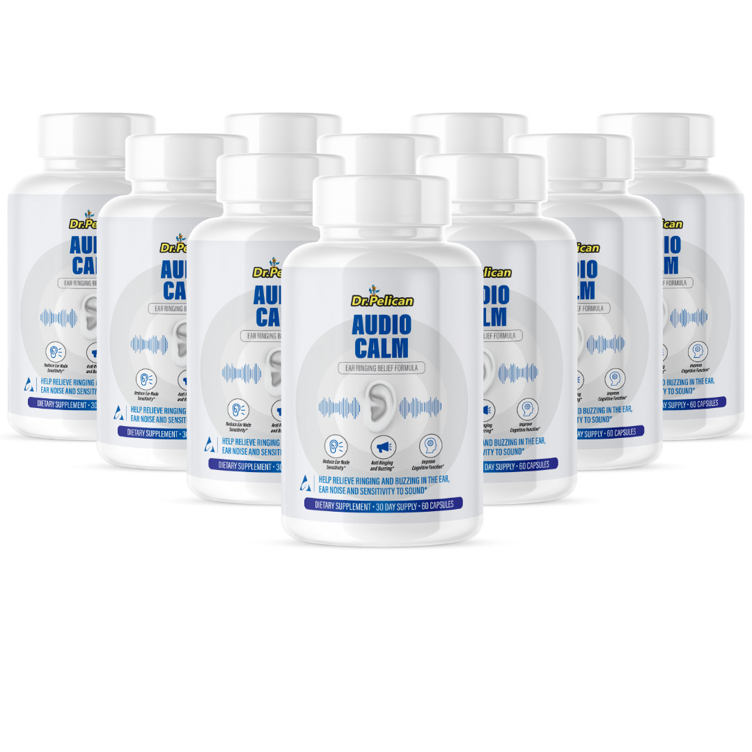 Audio Calm- Hearing Support- 10 Bottles- 600 Capsules