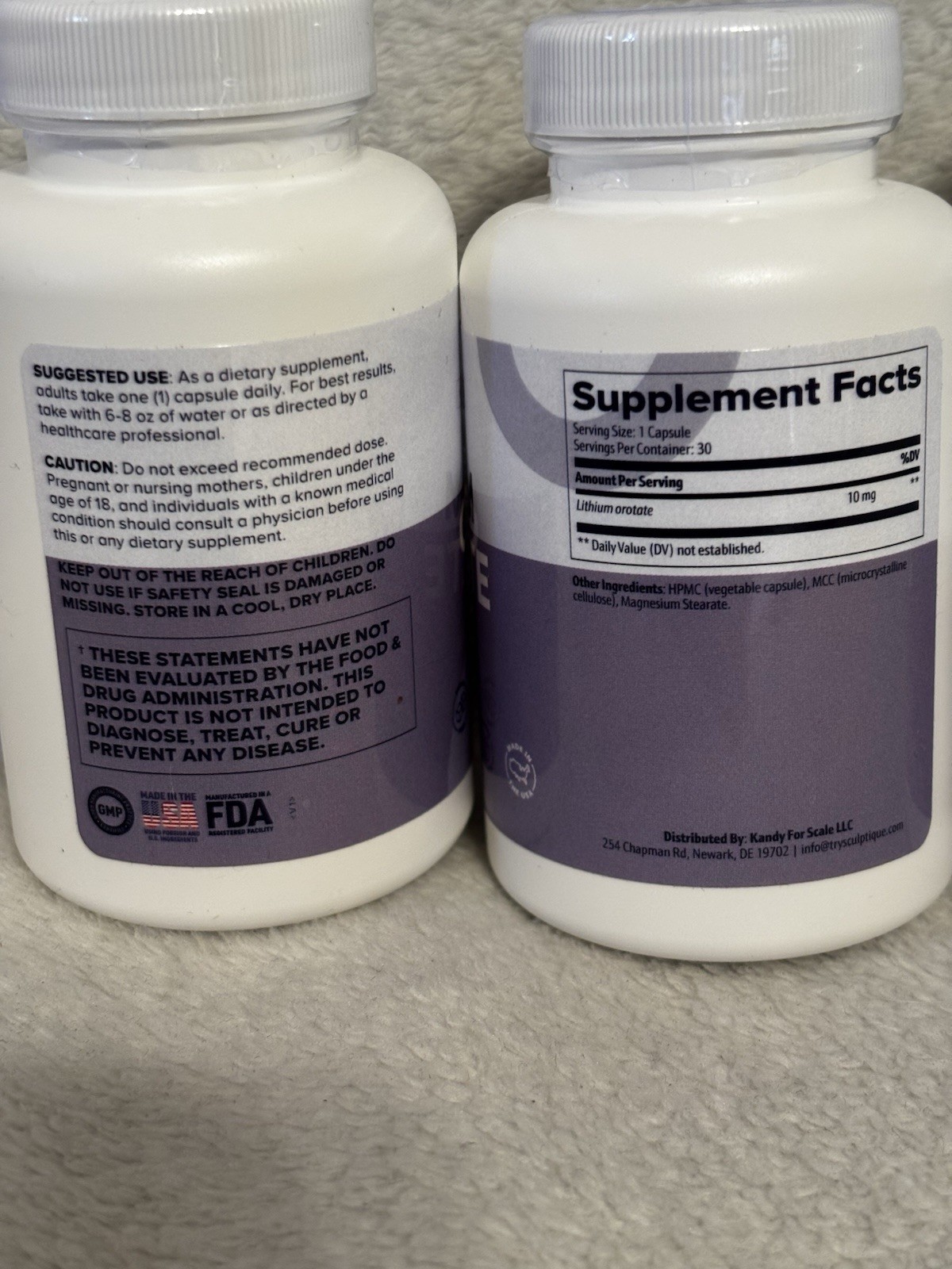 Brand New Lithium Orotate 10mg