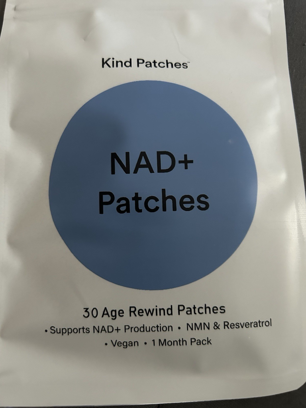 Kind Patches NAD+ Age Rewind Support Patches 30 Vegan