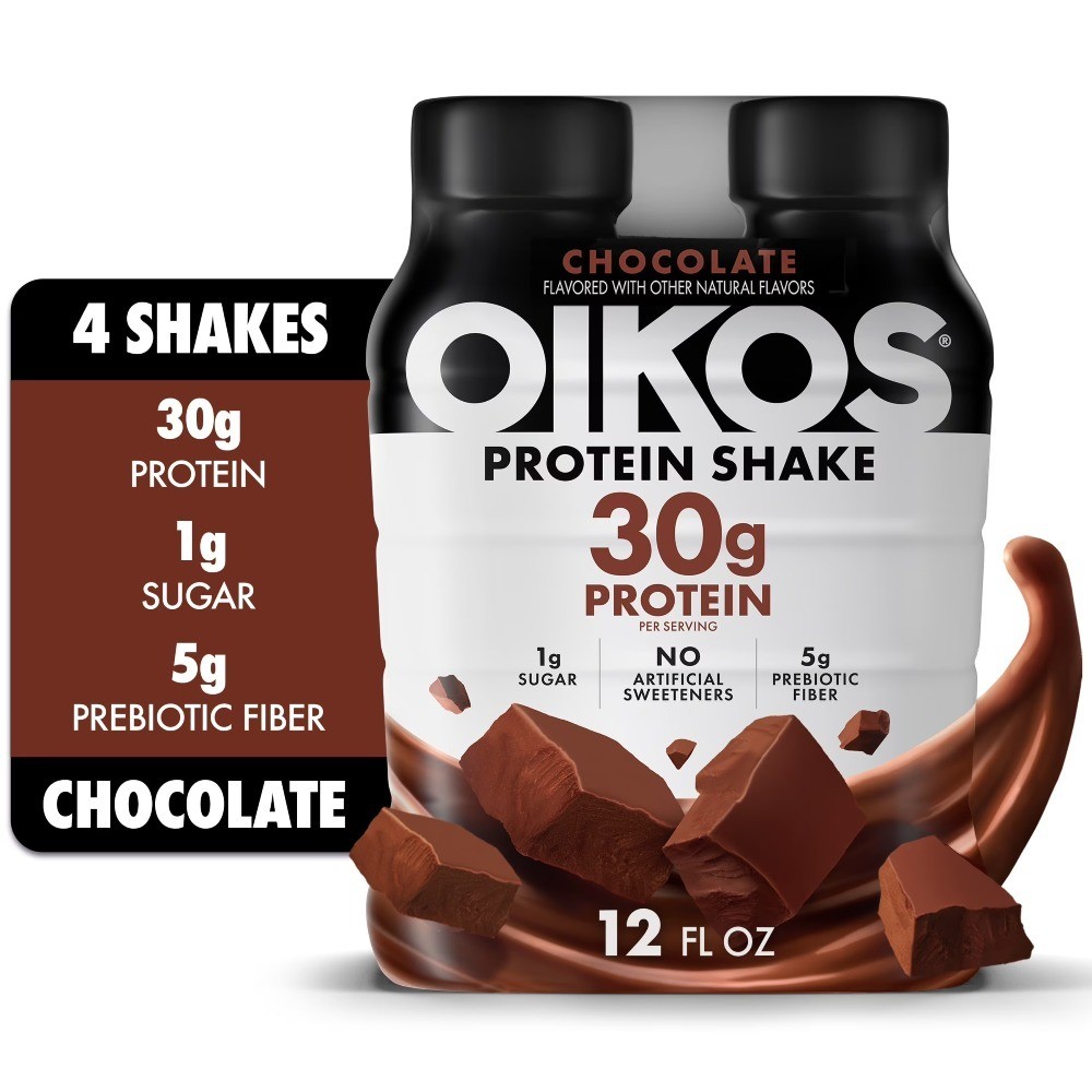 Shelf Stable Chocolate Protein Shake 12 fl oz Bottles 30g Protein 4 Pack