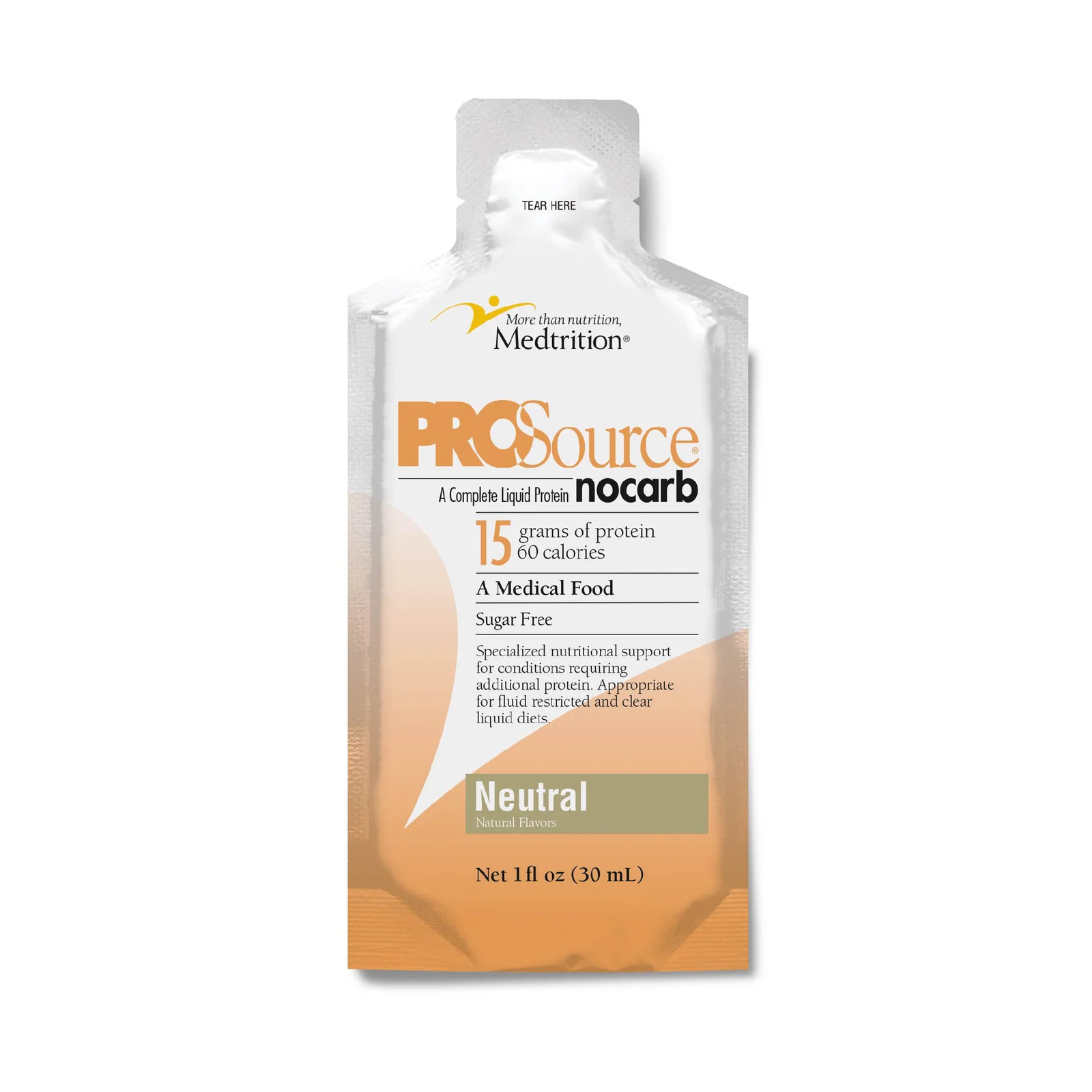 Medtrition Prosource No Carb Complete Liquid Protein Packet Neutral Flavor 1 oz