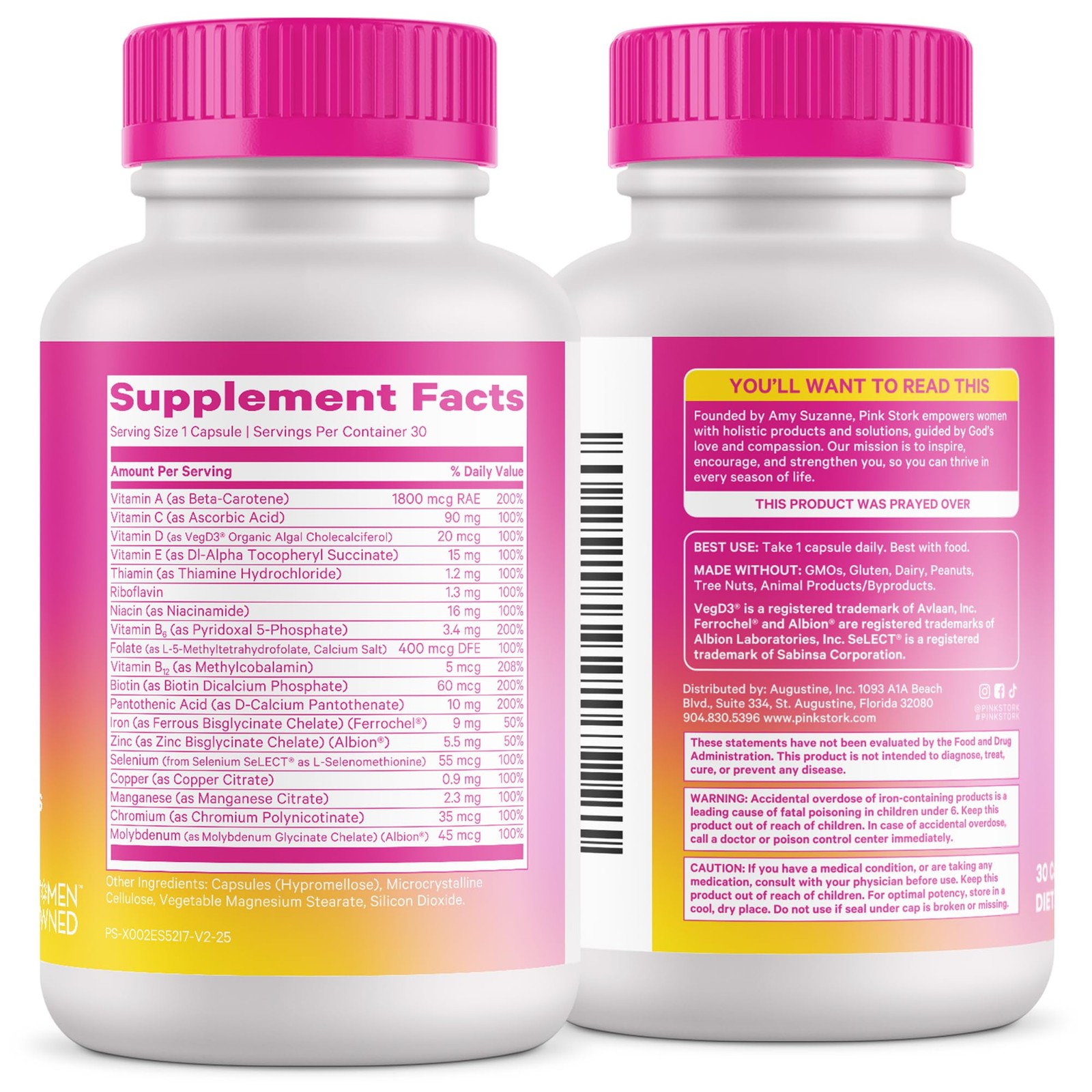Pink Stork Total Women’s Multivitamin – 19 30 Count (Pack of 1), Pinl