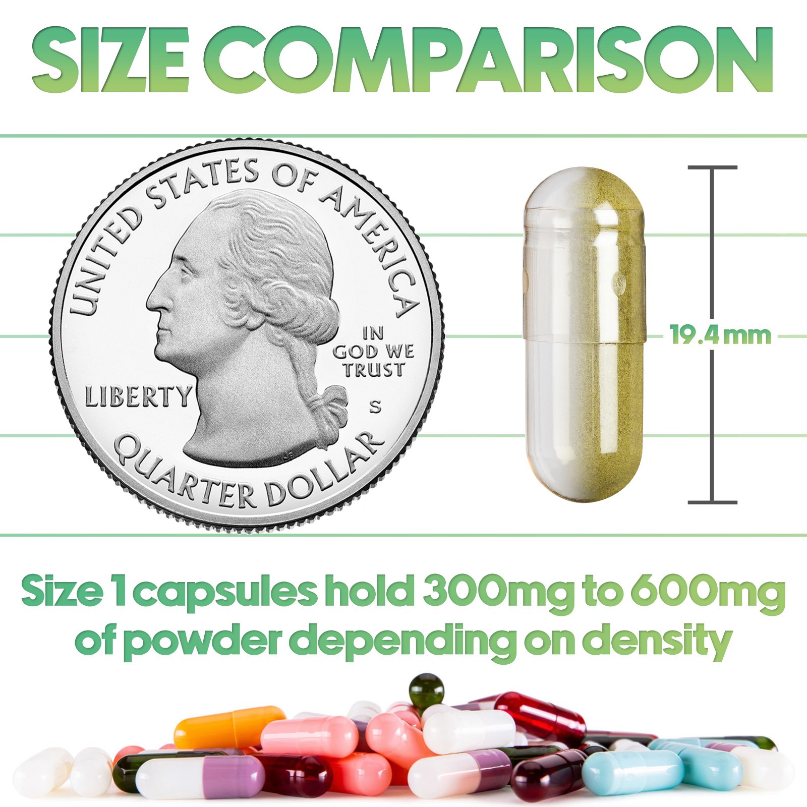 Size 1 Clear Empty Vegan Capsules Vegetarian Veggie Kosher Veg Caps DIY Pills