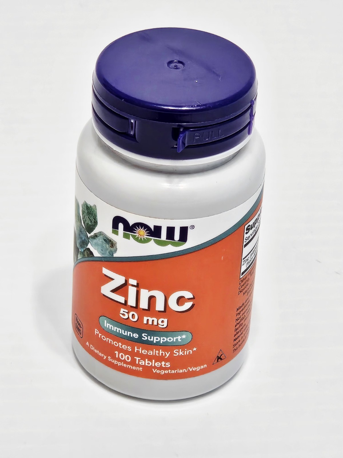 NOW Foods Zinc Gluconate, 50 mg, 100 Tablets