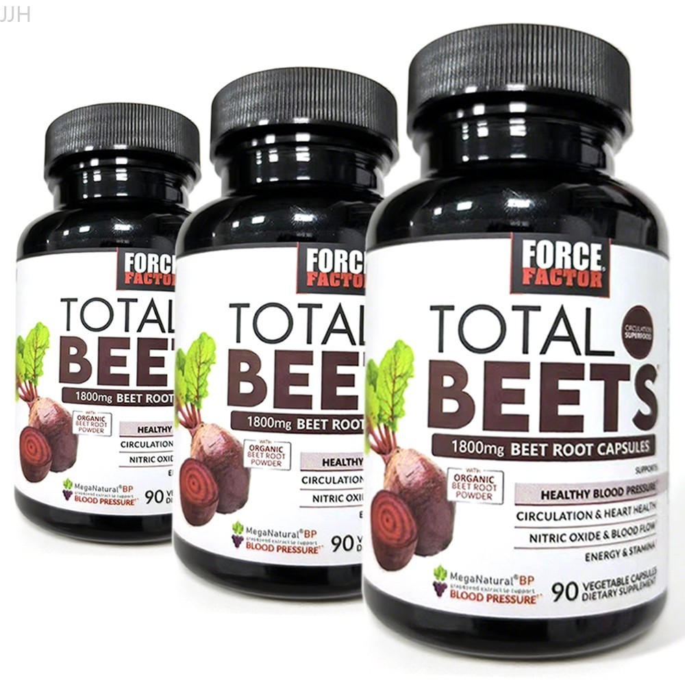 3x Total Beets Blood Pressure Support Beet Capsules Root Circulation