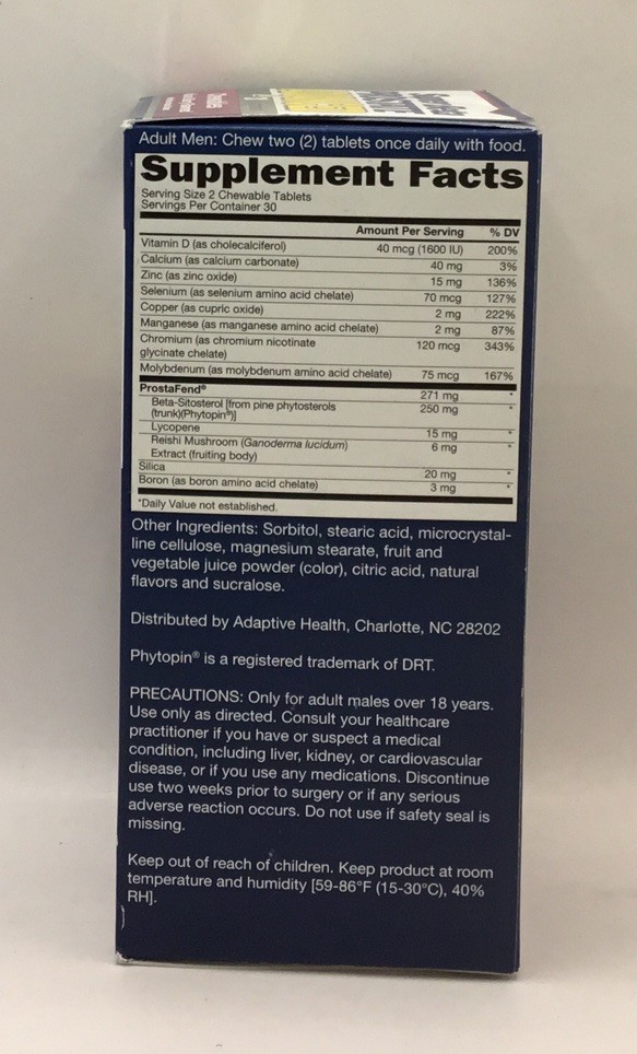 Super Beta Prostate Advanced Natural Berry Chewables 60 Tablets Exp 09/26
