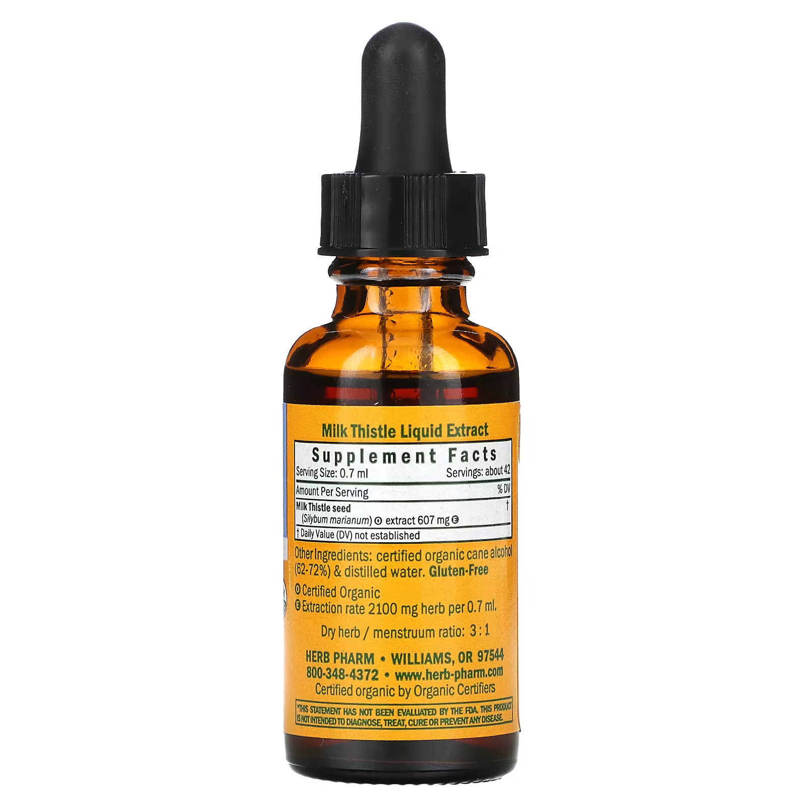 2 X Herb Pharm, Milk Thistle, 1 fl oz (30 ml)