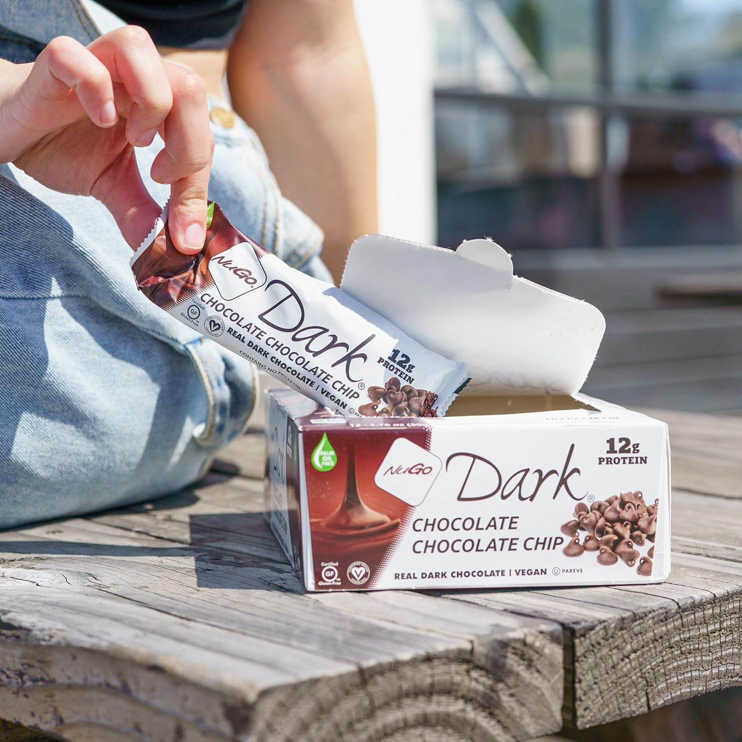 Dark Chocolate Chocolate Chip, 12G Vegan Protein, 200 Calorie, Gluten Free, 24 C