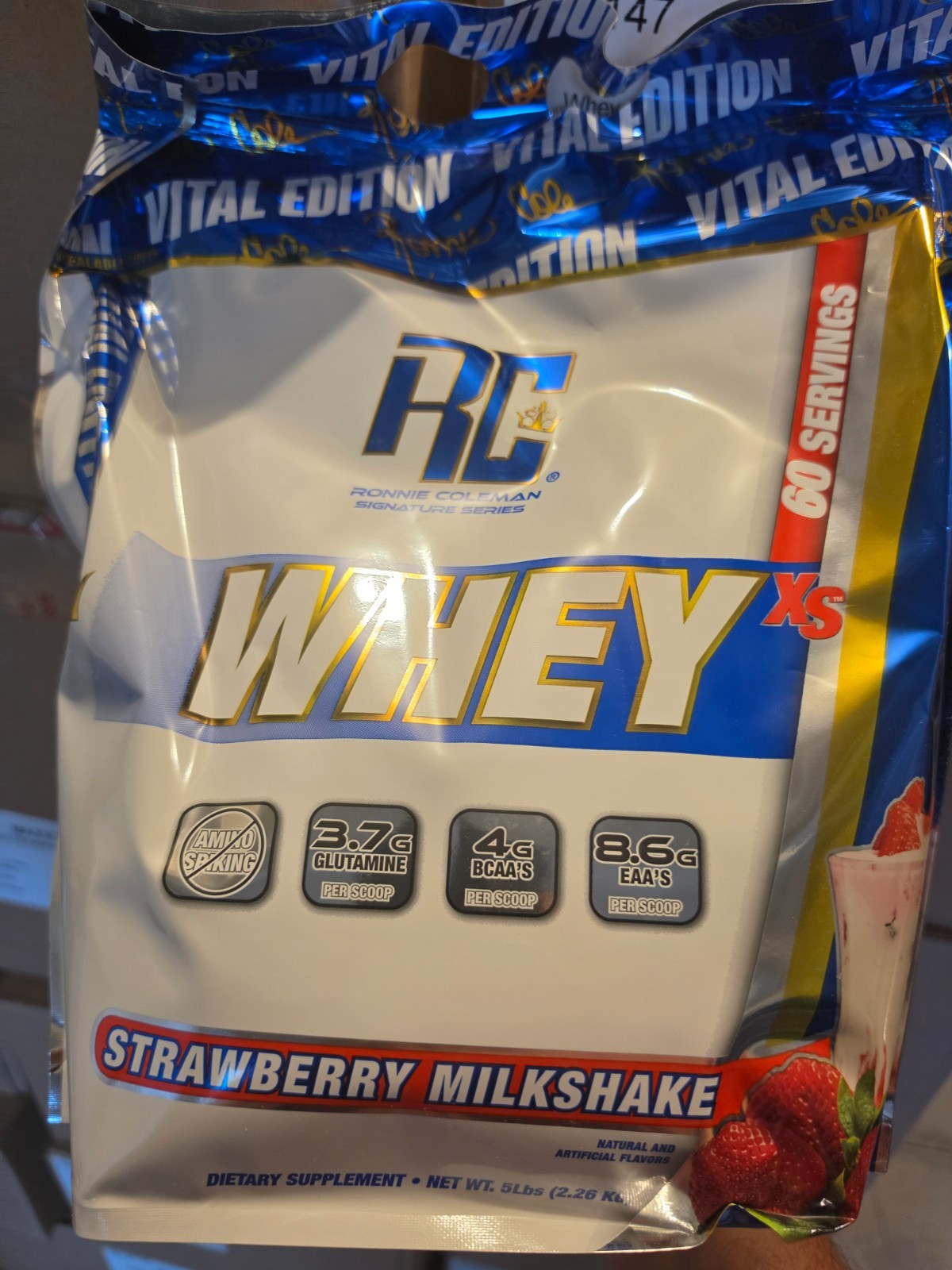 Ronnie Coleman Whey Protein Powder 5 lb Strawberry