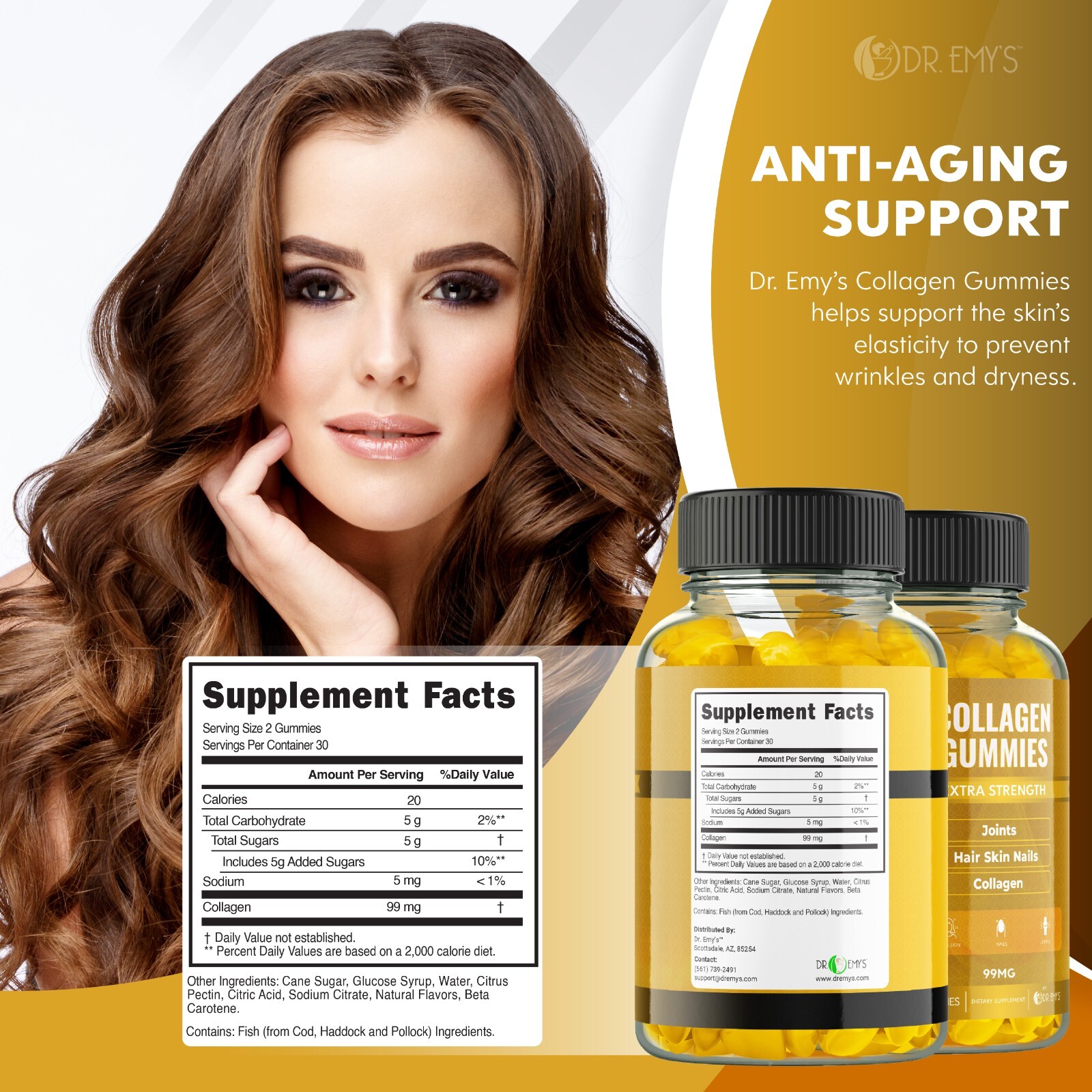Collagen Gummies ☆ 60 Count 120 Each ☆ Anti Aging Hair Skin and Nails