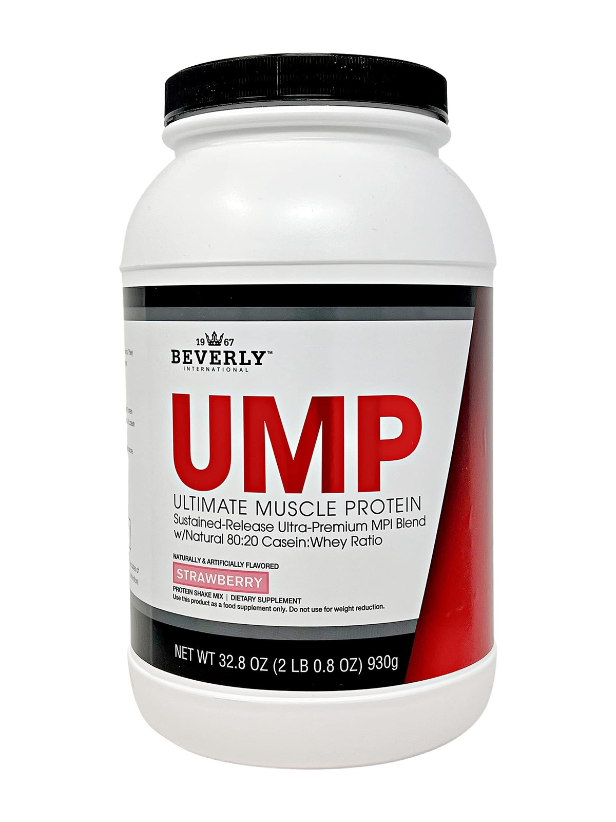Beverly International UMP Protein Powder Strawberry. Unique Whey-Casein Ratio…