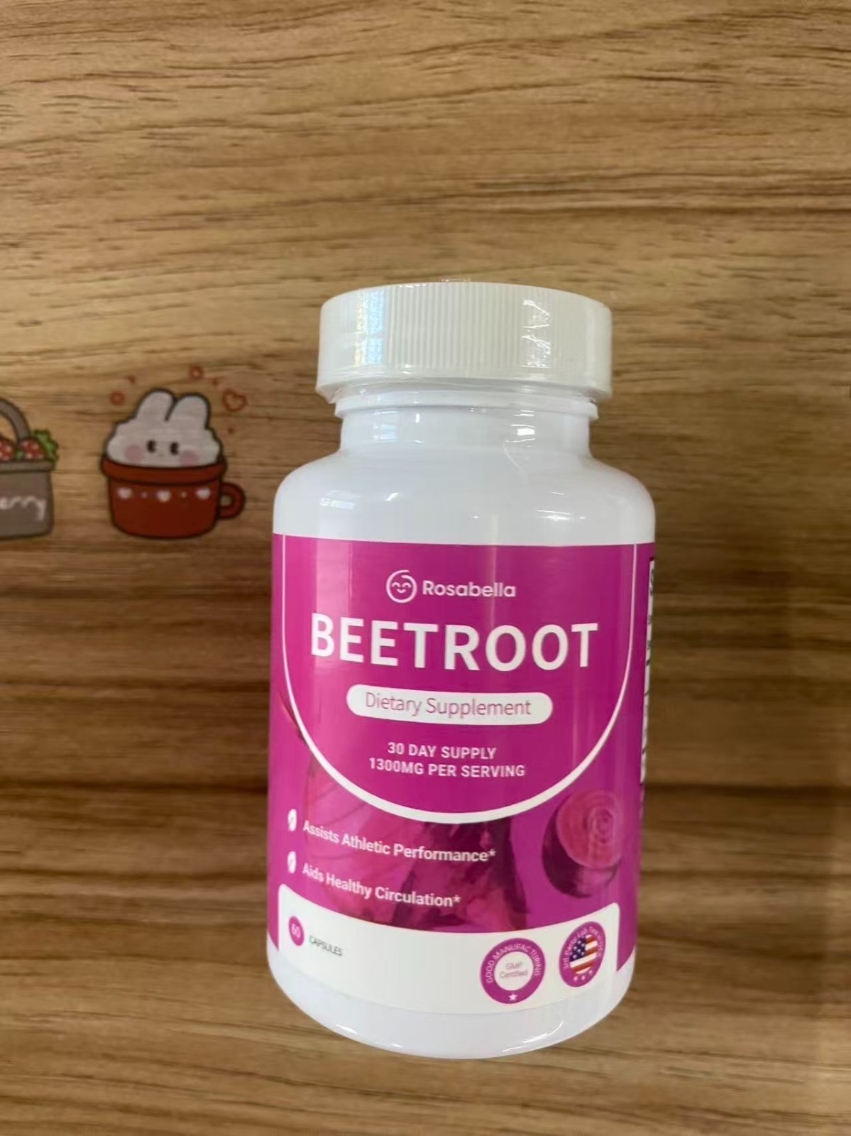 Organic Beet Root 60 Capsules Natural Energy Boost Blood Pressure 3PCS Rosabella