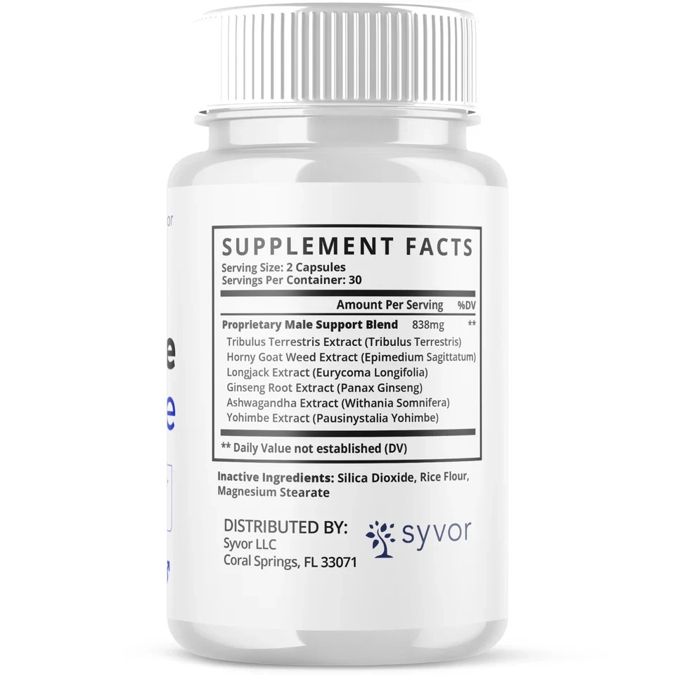 (1 Pack) Prime Pulse Advanced Male Pills PrimePulse Vitamin Supplement 60 Caps