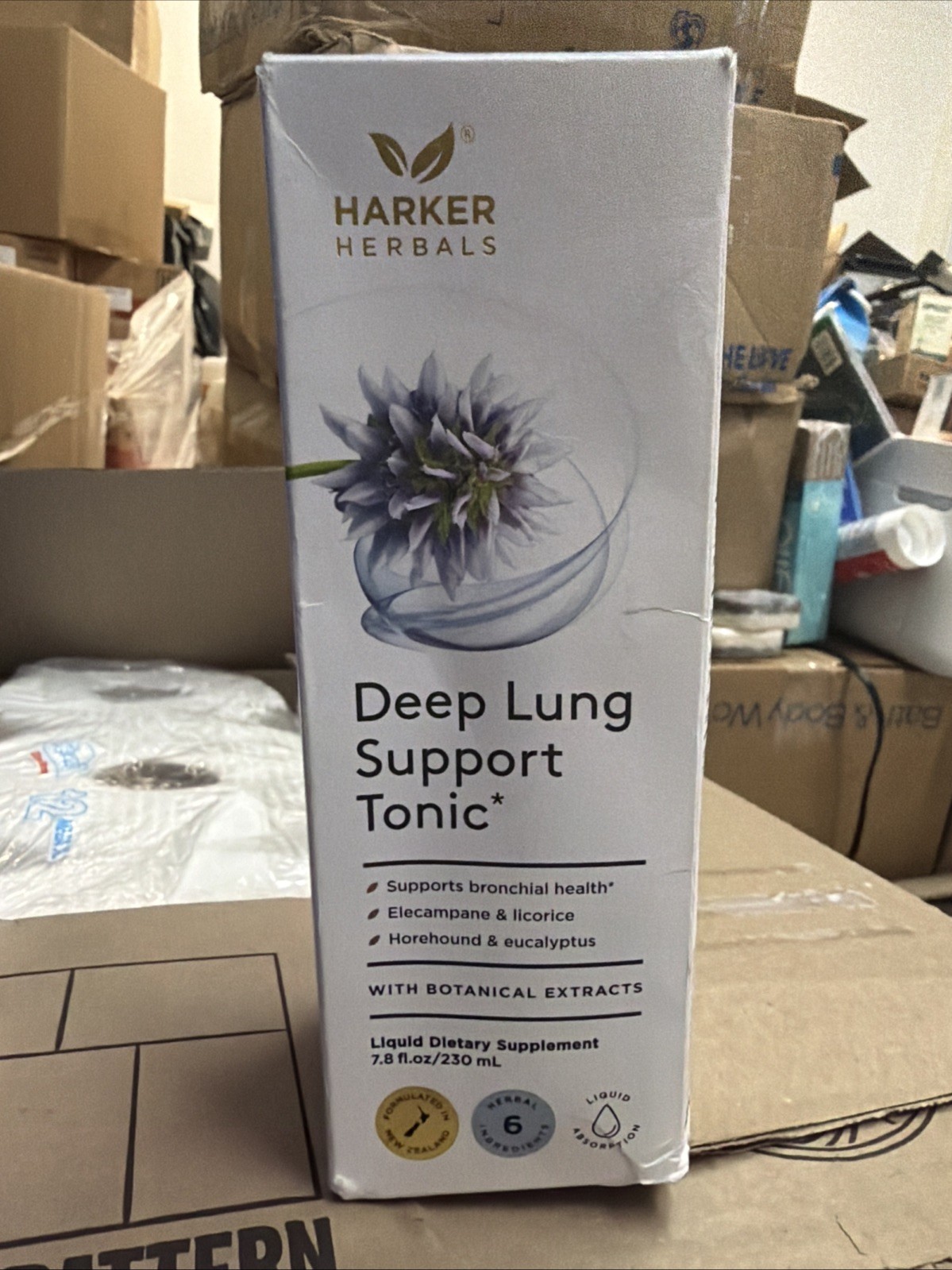 Harker Herbals Deep Lung Support Tonic, Herbal 7.8 Fl Oz (Pack of 1), Clea 10/28