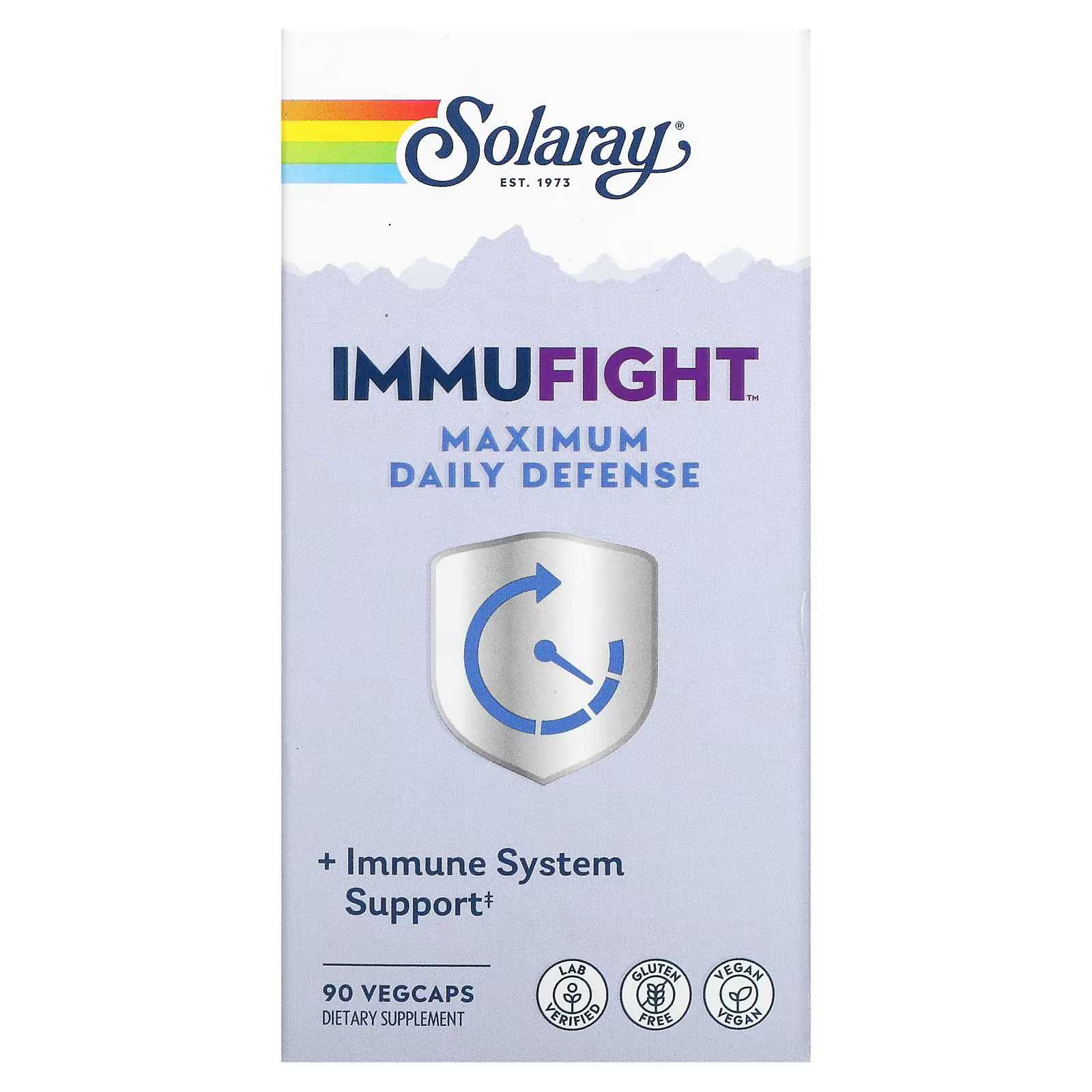 2 X Solaray, ImmuFight, Maximum Daily Defense, 90 VegCaps-worldwide