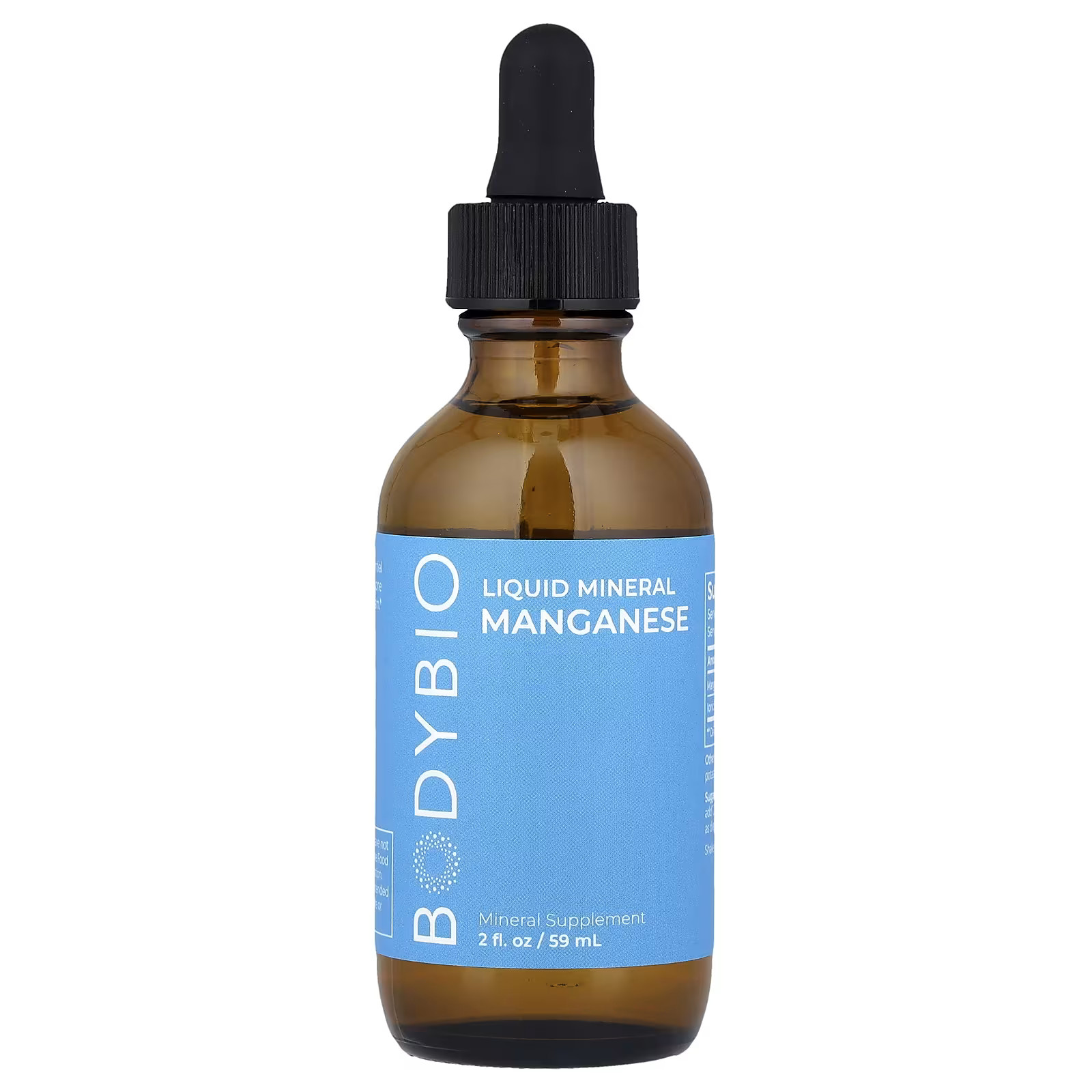 2 X BodyBio, Liquid Mineral Manganese, 2 fl oz (59 ml)-worldwide