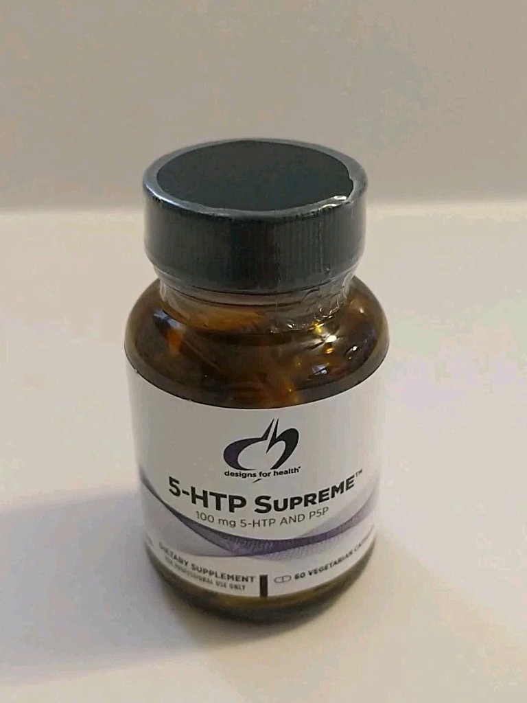 Designs for Health 5-HTP Supreme 100mg with Vitamin B6 (P-5-P) EXP 11/30/25