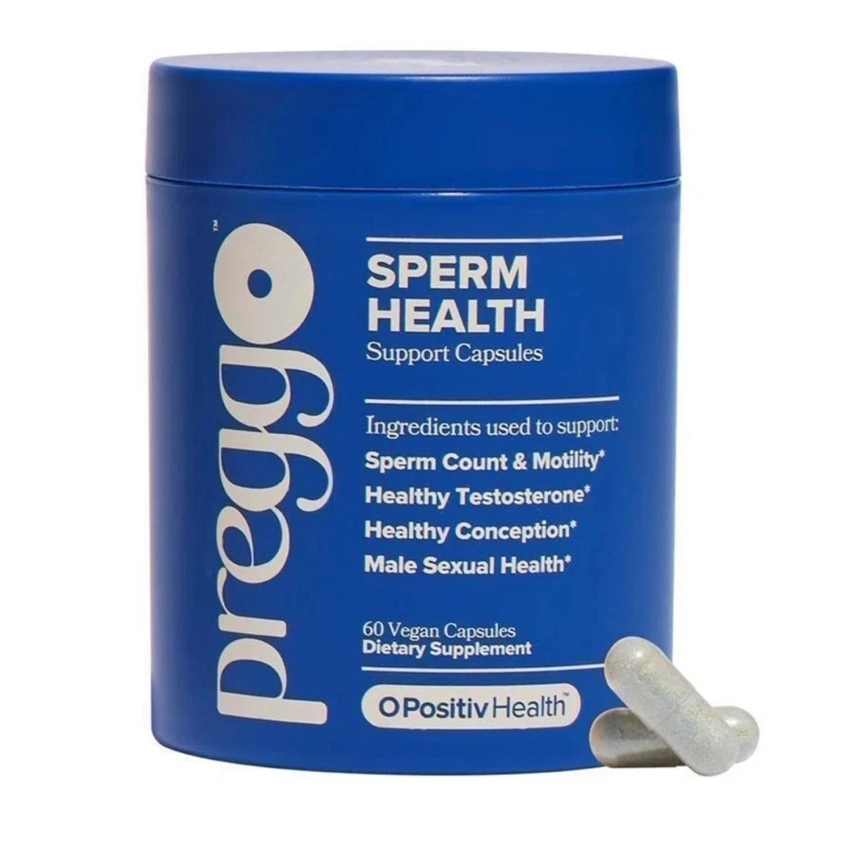 3 Pack PREGGO O-Positive Sperm Health Boost Capsules – 180 Count For Men**-