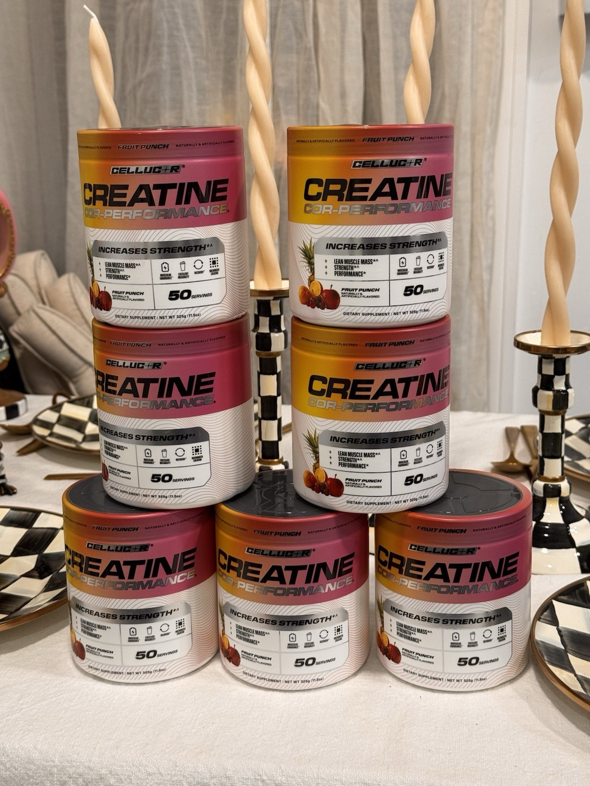 COR-Performance® Creatine, Fruit Punch, 11.5 oz (325 g) Lot of 7 New! Exp 01/27