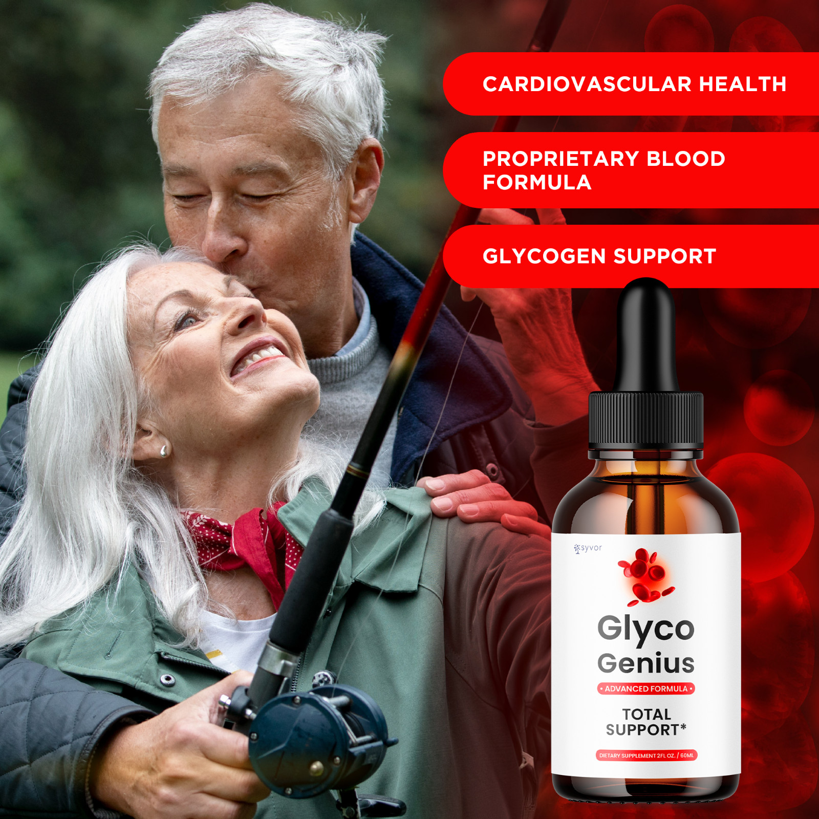 (5 Pack) Glyco Genius Blood Support Drops Advanced Vitamin Supplement 2ML