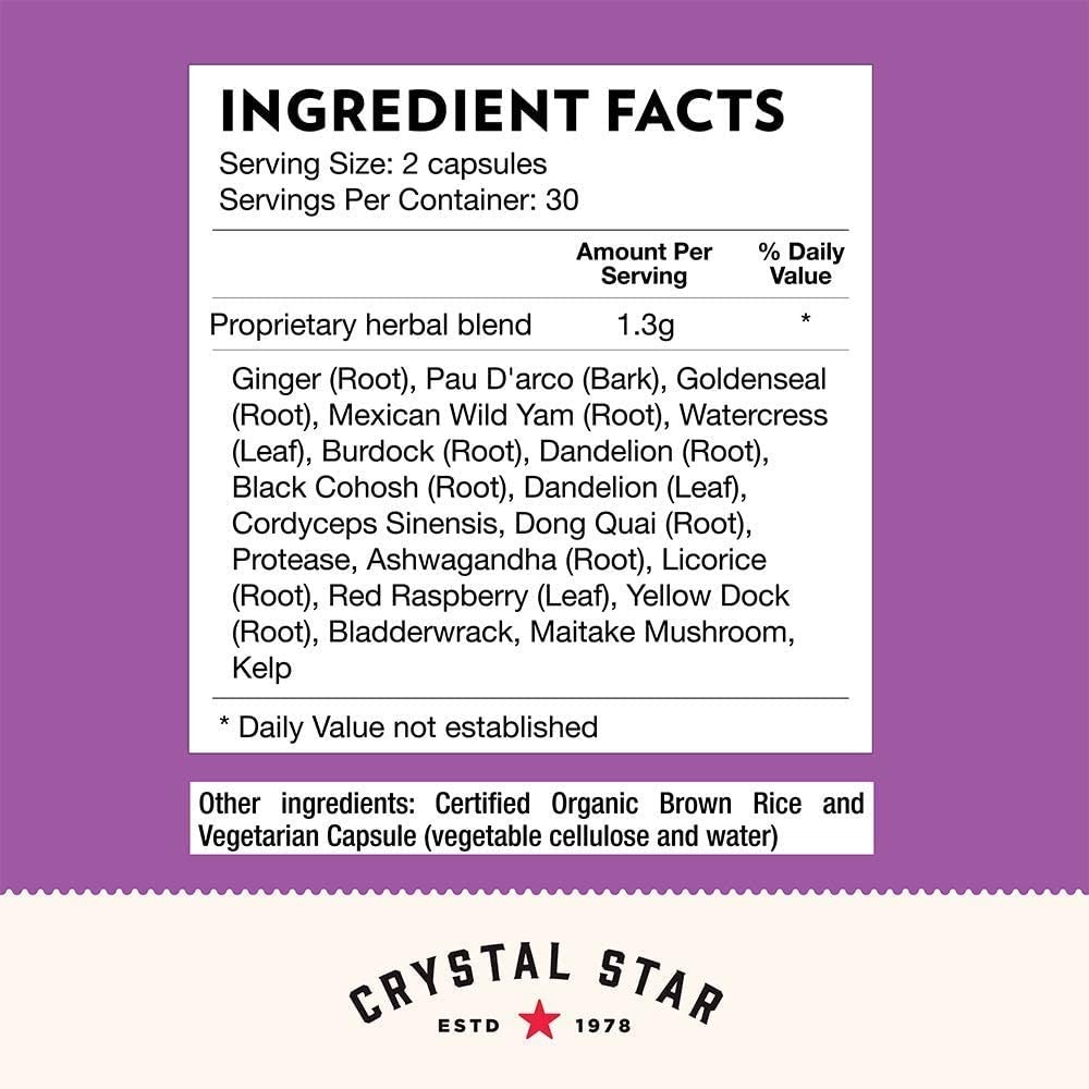 Crystal Star Fibro Defense 150 Capsules – Breast & Uterine Health Between Per…