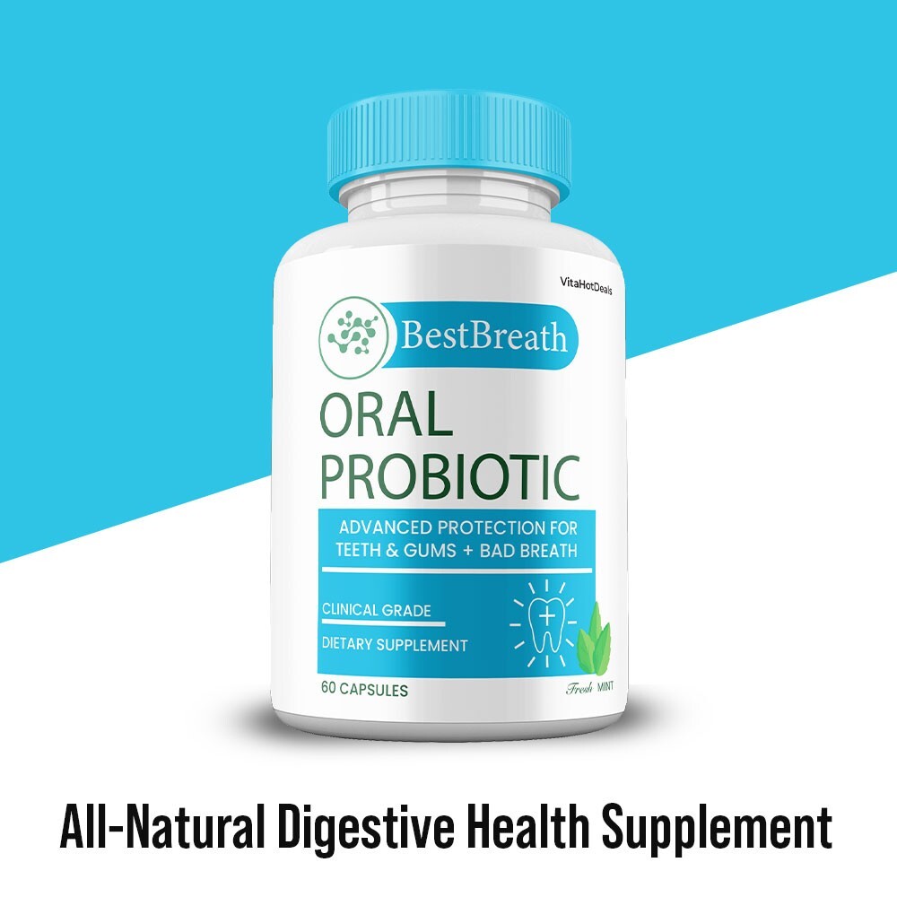 Best Breath for Gums & Teeth Probiotics, BestBreath Oral Supplement (1 Pack)