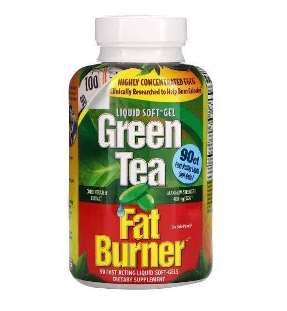 Applied Nutrition, Green Tea Fat Burner, 3 PACK, 90 Fast-Acting Liquid Soft-Gels