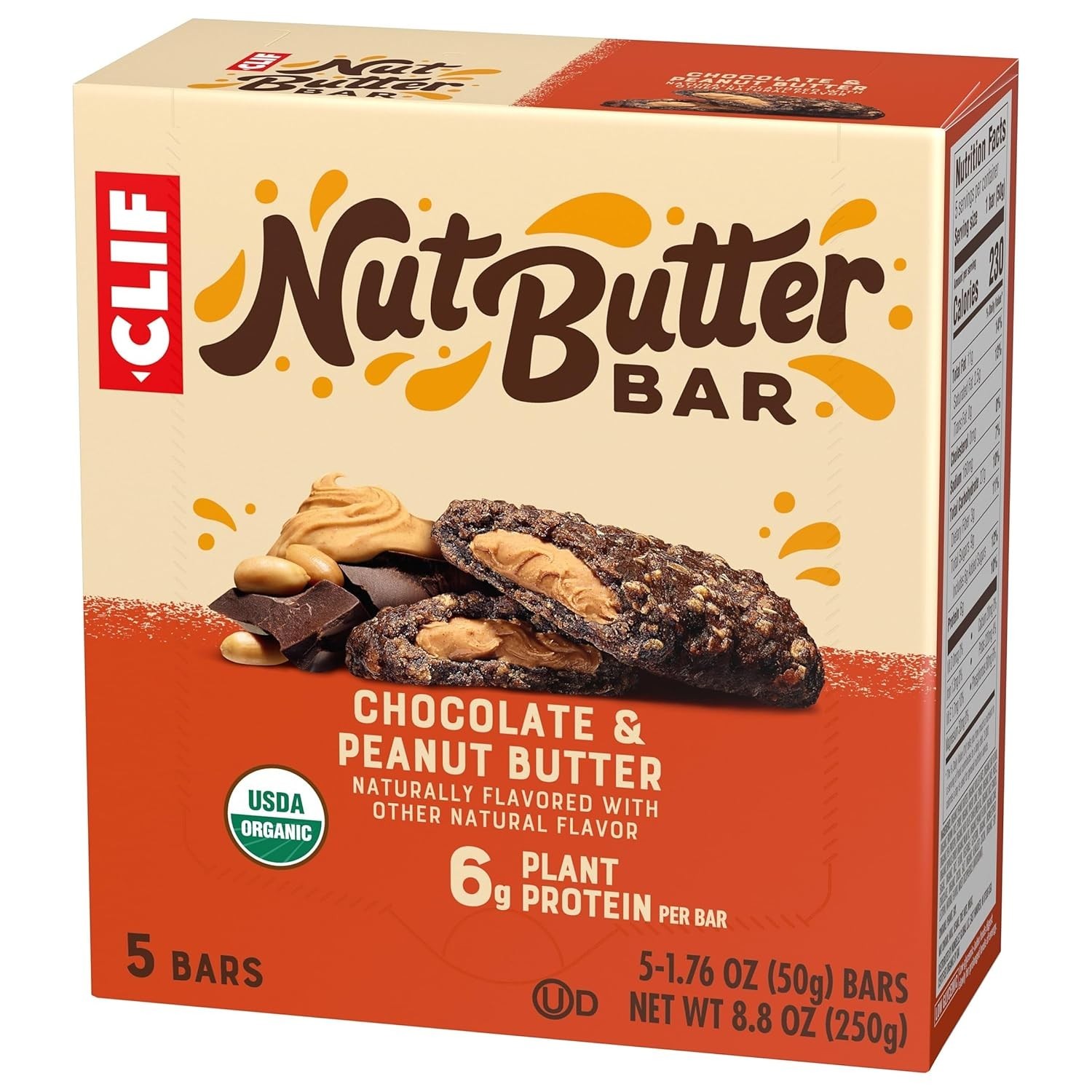 CLIF Nut Butter Bar – Chocolate Peanut Butter – 1.76 oz. (5 Pack)