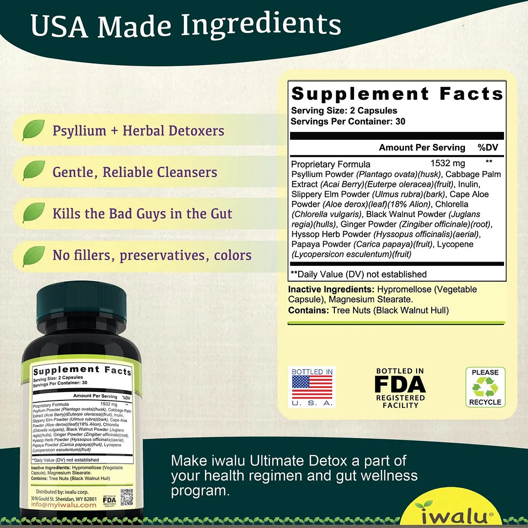 Full Body Cleanse Detox At Home | Best Supplement Capsules FREE SHIP