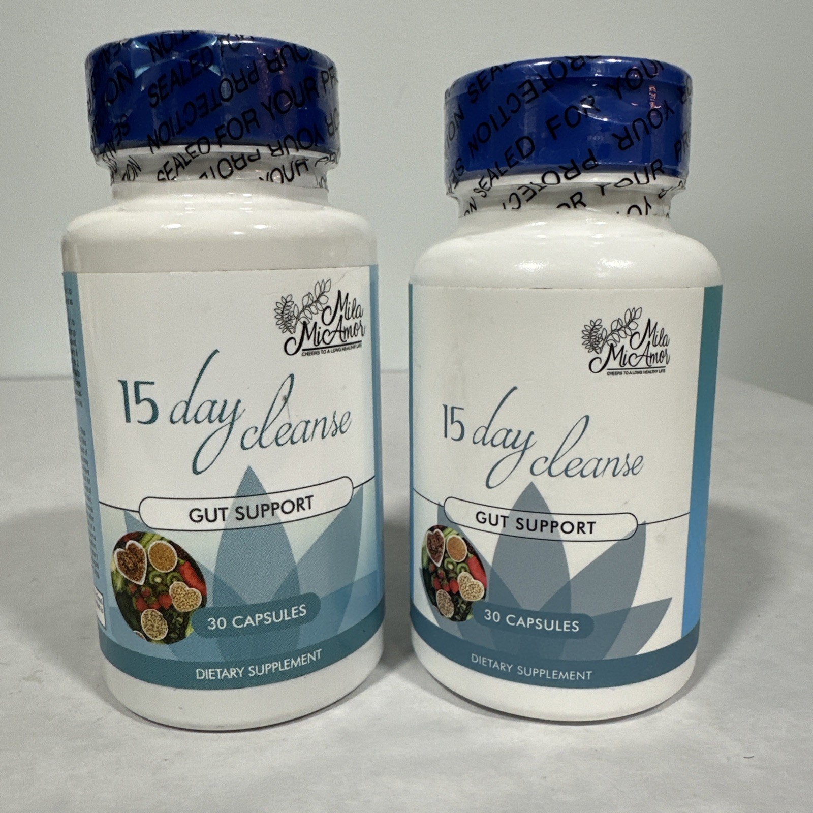 2 bottle Mila Mi Amor 15 Day Cleanse Gut Support, exp 5 /26